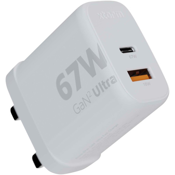 Xtorm XEC067G GaN² Ultra wandoplader 67 W met UK stekker