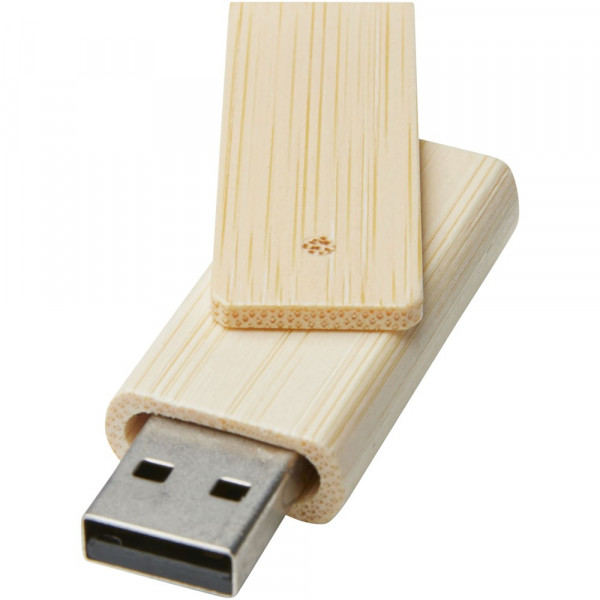 Rotate USB flashdrive van 8 GB van bamboe