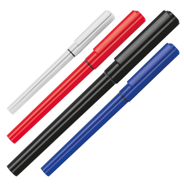 Rollerbalpen van kunststof met inkt.