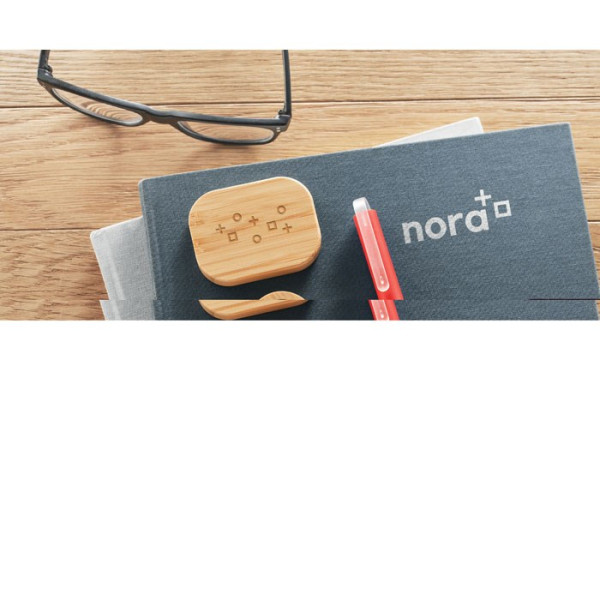 JAZZ BAMBOO - TWS oordopjes in bamboe hoesje