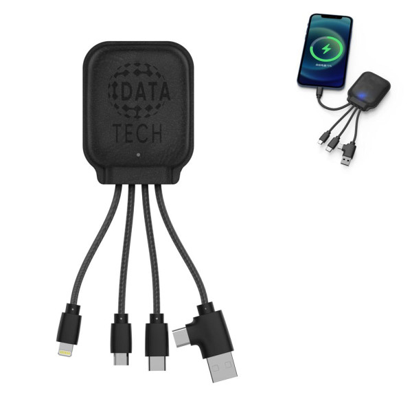 4001 | Xoopar Iné Gamma NFC Powerbank met Oplaadkabels 3000mAh